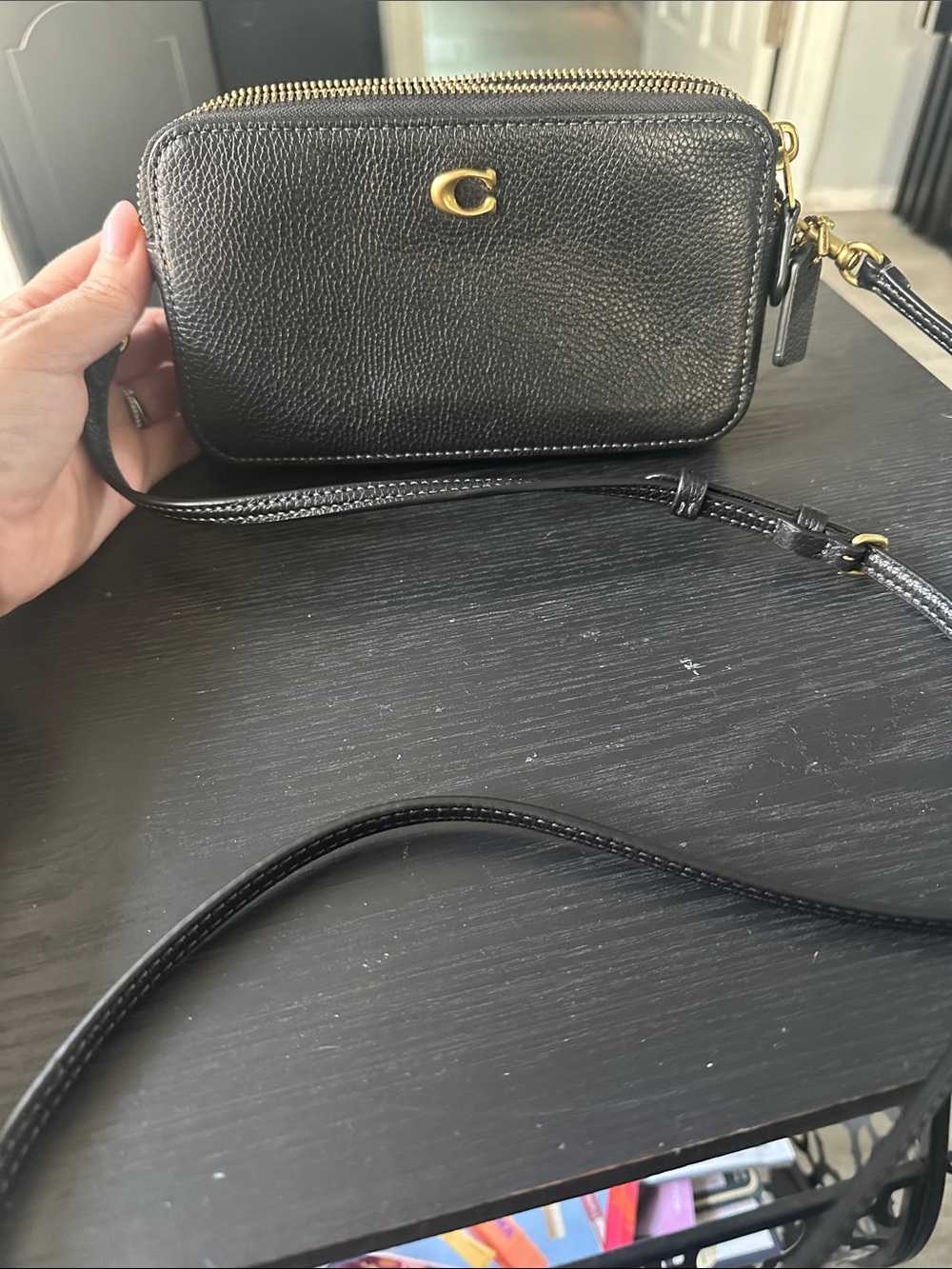Coach Kira Polished Pebble Leather Small Crossbody - Picture 2 of 6